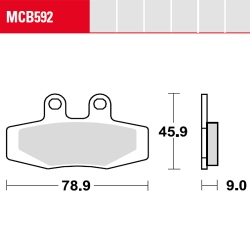 Bremsbelag TRW / Lucas MCB592