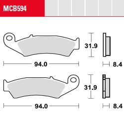 Bremsbelag TRW / Lucas MCB594