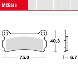 Bremsbelag TRW / Lucas MCB613LF