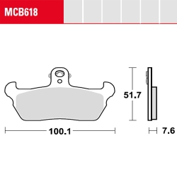 Bremsbelag TRW / Lucas MCB618