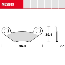 Bremsbelag TRW / Lucas MCB619