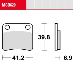 Bremsbelag TRW / Lucas MCB620