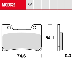 Bremsbelag TRW / Lucas MCB622