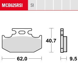 Bremsbelag TRW / Lucas MCB625RSI