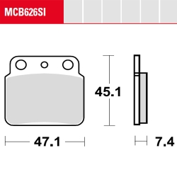 Bremsbelag TRW / Lucas MCB626SI