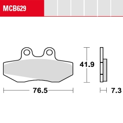 Bremsbelag TRW / Lucas MCB629