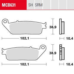 Bremsbelag TRW / Lucas MCB631SRM