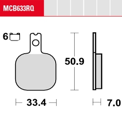 Bremsbelag TRW / Lucas MCB633RQ
