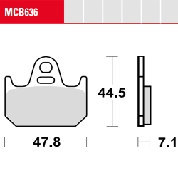 Bremsbelag TRW / Lucas MCB636