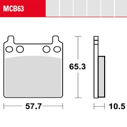 Bremsbelag TRW / Lucas MCB63