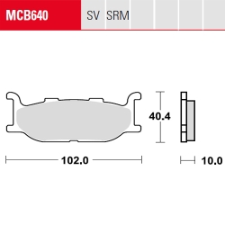 Bremsbelag TRW / Lucas MCB640SRM