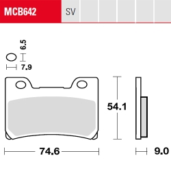 Bremsbelag TRW / Lucas MCB642
