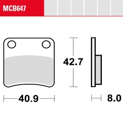 Bremsbelag TRW / Lucas MCB647