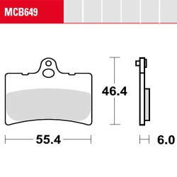 Bremsbelag TRW / Lucas MCB649