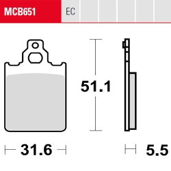 Bremsbelag TRW / Lucas MCB651