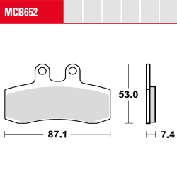 Bremsbelag TRW / Lucas MCB652