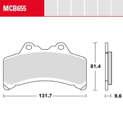 Bremsbelag TRW / Lucas MCB655