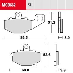 Bremsbelag TRW / Lucas MCB662