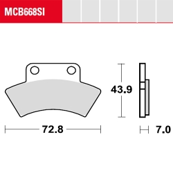 Bremsbelag TRW / Lucas MCB668SI