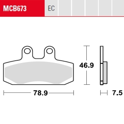 Bremsbelag TRW / Lucas MCB673