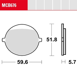 Bremsbelag TRW / Lucas MCB676