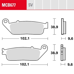 Bremsbelag TRW / Lucas MCB677TRQ