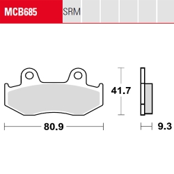 Bremsbelag TRW / Lucas MCB685SRM
