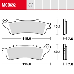 Bremsbelag TRW / Lucas MCB692