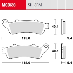 Bremsbelag TRW / Lucas MCB693SRM
