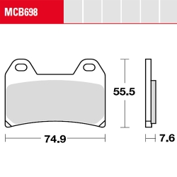 Bremsbelag TRW / Lucas MCB698