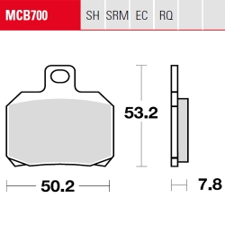 Bremsbelag TRW / Lucas MCB700SRM