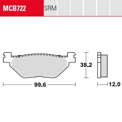 Bremsbelag TRW / Lucas MCB722SRM