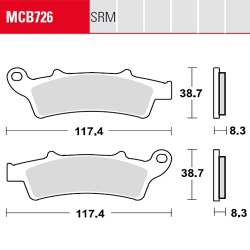 Bremsbelag TRW / Lucas MCB726SRM