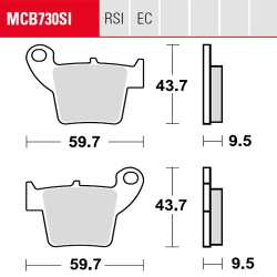 Bremsbelag TRW / Lucas MCB730RSI
