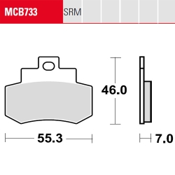 Bremsbelag TRW / Lucas MCB733SRM