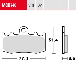 Bremsbelag TRW / Lucas MCB748