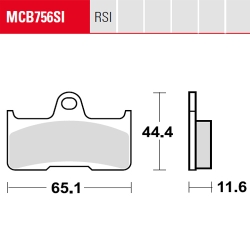Bremsbelag TRW / Lucas MCB756RSI
