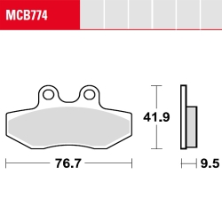 Bremsbelag TRW / Lucas MCB774