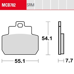 Bremsbelag TRW / Lucas MCB782SRM