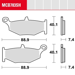 Bremsbelag TRW / Lucas MCB783SH