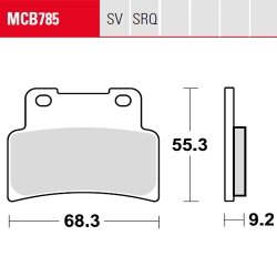 Bremsbelag TRW / Lucas MCB785TRQ