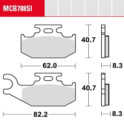 Bremsbelag TRW / Lucas MCB788SI