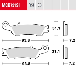 Bremsbelag TRW / Lucas MCB791RSI