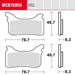 Bremsbelag TRW / Lucas MCB793TRQ