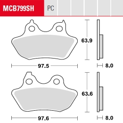 Bremsbelag TRW / Lucas MCB799SH