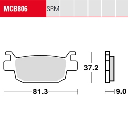 Bremsbelag TRW / Lucas MCB806SRM