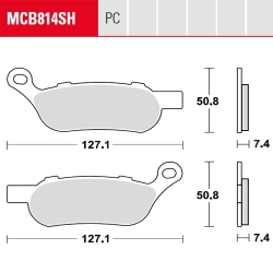 Bremsbelag TRW / Lucas MCB814SH