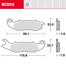 Bremsbelag TRW / Lucas MCB818SI