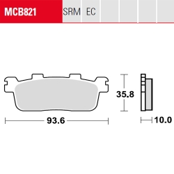 Bremsbelag TRW / Lucas MCB821SRM