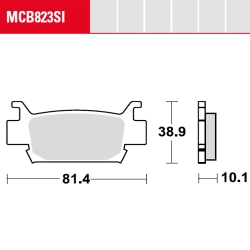 Bremsbelag TRW / Lucas MCB823SI